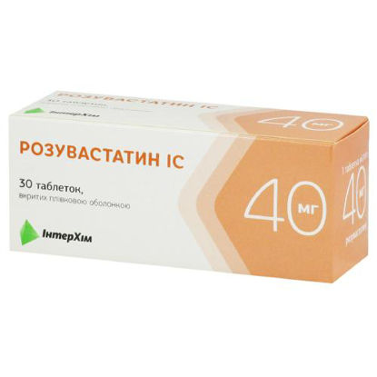 Світлина Розувастатин-IC таблетки 40 мг №30